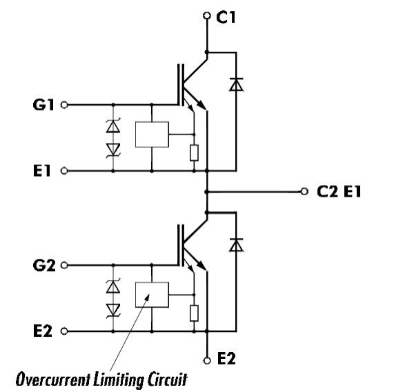 2MBI200N-060 Equivalent Circuit diagram